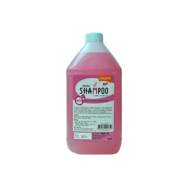 សាប៊ូកក់សក់ផ្សំពីស្រ្តបឺរី និង ប្រូវីតាមីន B5/LL Herbal Shampoo with Pro-Vitamin B5 & Strawberry Extract 3050ml