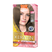 ថ្នាំលាបសក់អារ៉ូម៉ាខេរ៉ាទីន L09/LL Aroma Color Cream Extra Keratin 125ml L09 Ash Natural Blonde