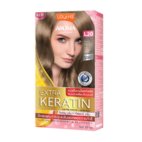 ថ្នាំលាបសក់អារ៉ូម៉ាខេរ៉ាទីន L20/LL Aroma Color Cream Extra Keratin 125ml L20 Ash Golden Blonde