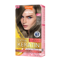 ថ្នាំលាបសក់អារ៉ូម៉ាខេរ៉ាទីន L21/LL Aroma Color Cream Extra Keratin 125ml L21 Honey Gold