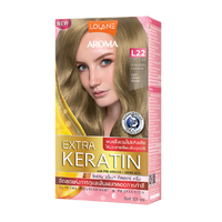 ថ្នាំលាបសក់អារ៉ូម៉ាខេរ៉ាទីន L22/LL Aroma Color Cream Extra Keratin 125ml L22 Light Golden Blonde