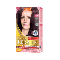 ថ្នាំលាបសក់អារ៉ូម៉ាខេរ៉ាទីន L45/LL Aroma Color Cream Extra Keratin 125ml L45 Light Pink Brown