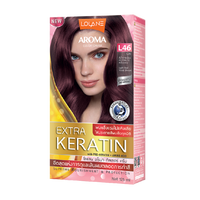 ថ្នាំលាបសក់អារ៉ូម៉ាខេរ៉ាទីន L46/LL Aroma Color Cream Extra Keratin 125ml L46 Light Red Violet Brown
